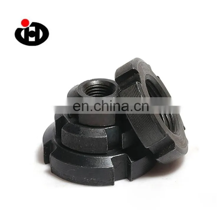 High Tensile JINGHONG GOST11871 Round Lock Slotted Nut