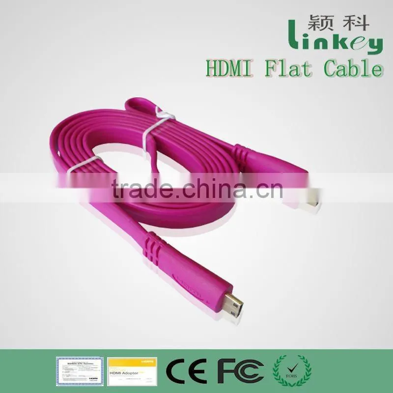 3D and Ethernet HDMI to HDMI FLAT cable 1.4Version