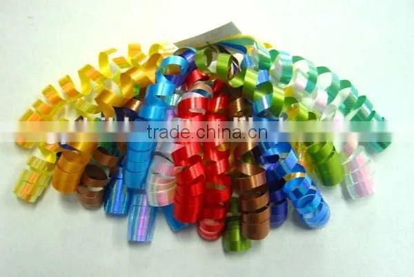 Glitter Curling Ribbon Bows/glitter ribbon bows to decorate christmas tree
