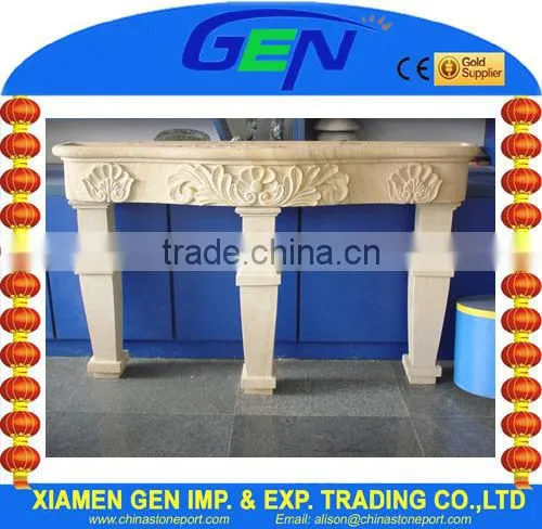 three feet marble fireplace