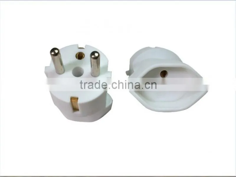 Portable PP Material Swiss Switzerland Type J to EU Schuko Germany France Type F Plug Travel Adapter Converter