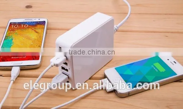 Hot seller 6 usb ports intelligent rapid charger smart charger for Mobile phone/Laptop/MP3/MP4 player/Tablet/Video game player