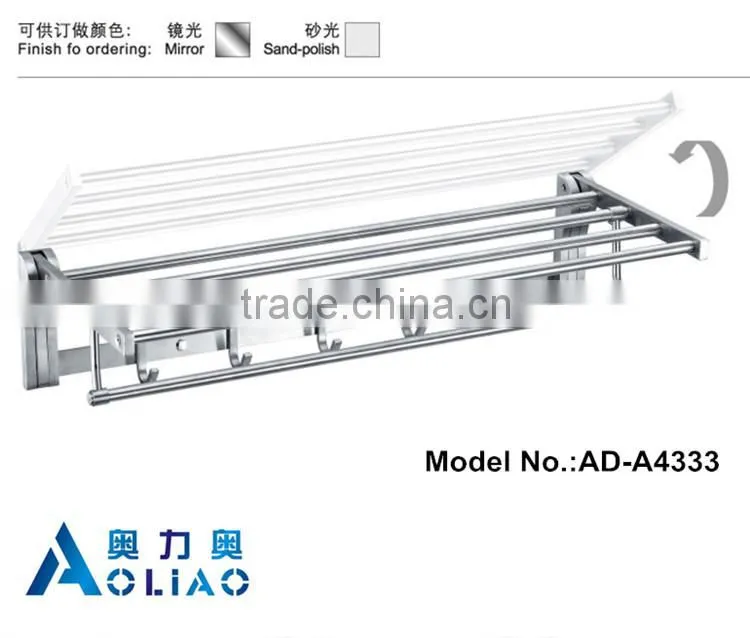 High quality Bathroom hardware accessory stainless steel swing bathroom standing towel racks