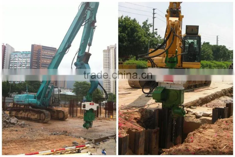 High quality hydraulic vibro pile driving hammer for 40tons excavator