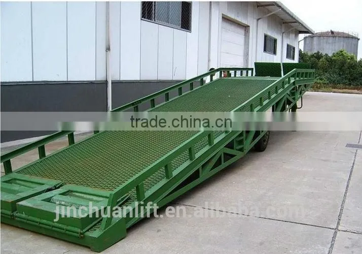 Loading ramp 10 Ton stable hydraulic mobile yard loading ramp