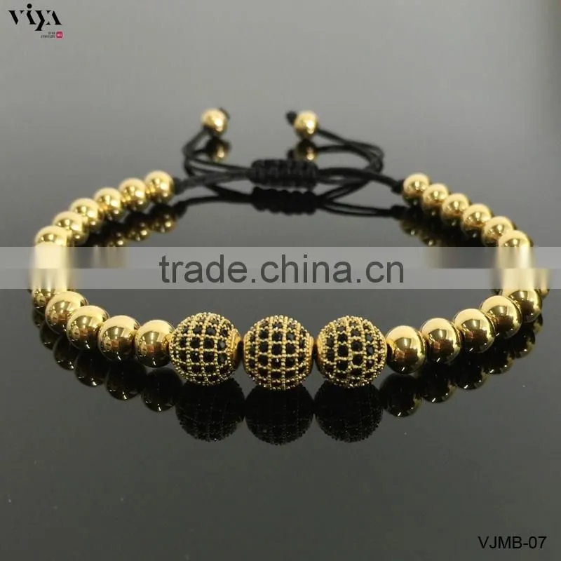 The Best Selling Chinese Knot Beads Jewelry with 4mm6mm8mm sizes 316L Stainless Steel Bracelet