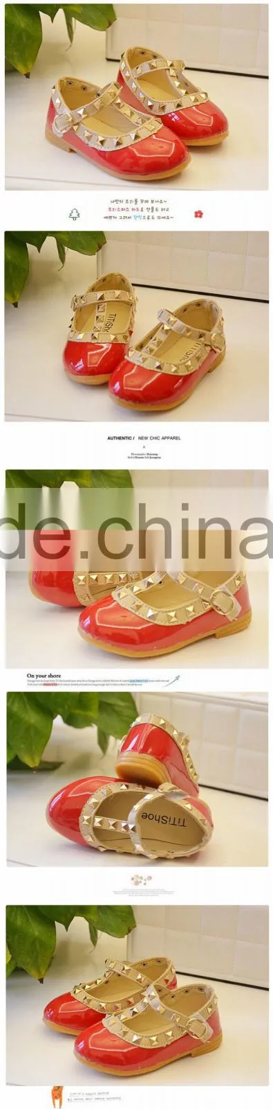 2015 high quality new design fashion princess shoes kids floral princess shoes
