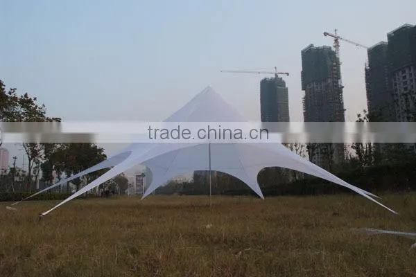 Factory sale white oxford fabric Star tents star shaped canopy tent star shade tent canopy star sun shelter