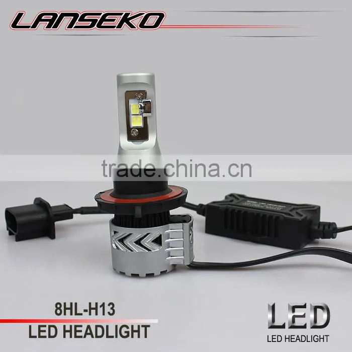 Wholesale led headlight auto H1 H3 H4 H7 H11 H13 9004 9005 9006 xhp50 led headlight h13