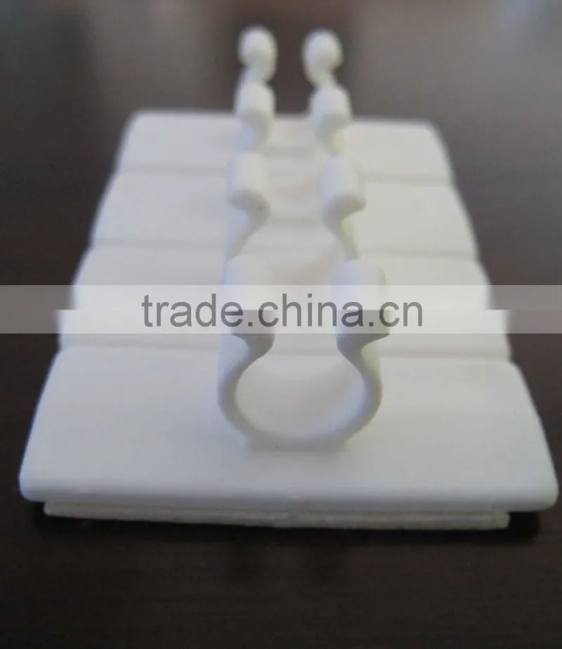 removable adhesive Plastic wire clip