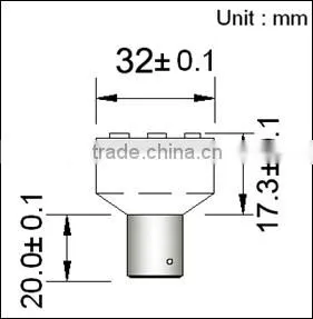 new design 10leds SMD2835 DC 12V LED 1156 with short neck