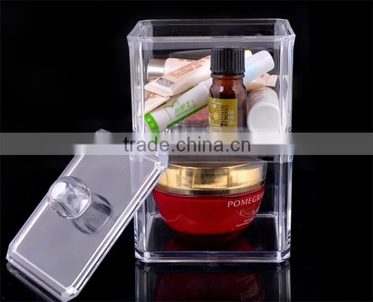 manufacturing Clear cosmetic plastic bin makeup container
