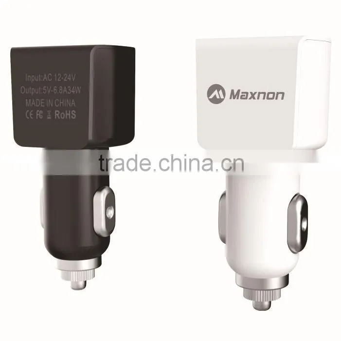 5.5 A Fast charging multi port usb car charger with 3 usb port