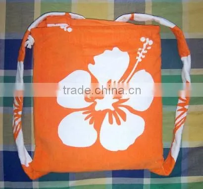 Wholesaler Custom Reactive Beach Towel Backpack