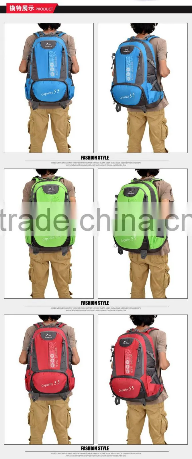 NEW! sturdy nylon camping backpack, mountain bag