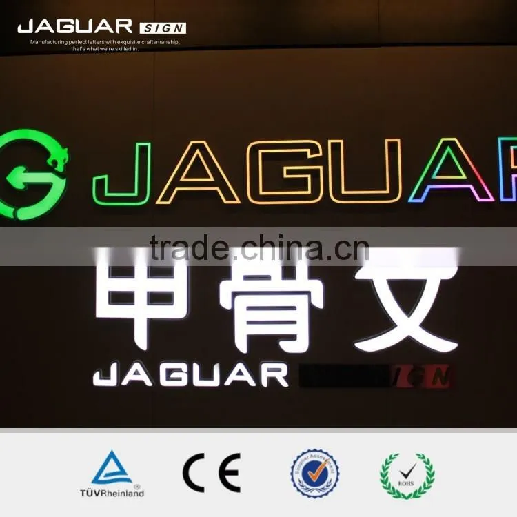 Waterproof Customized Acrylic Commercial Advertising Monochrome Alphabet Led Display Light Letter Sign Outdoor
