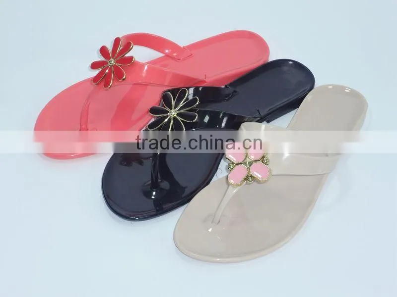 PVC Jelly Good quality T strap Slipper 2015
