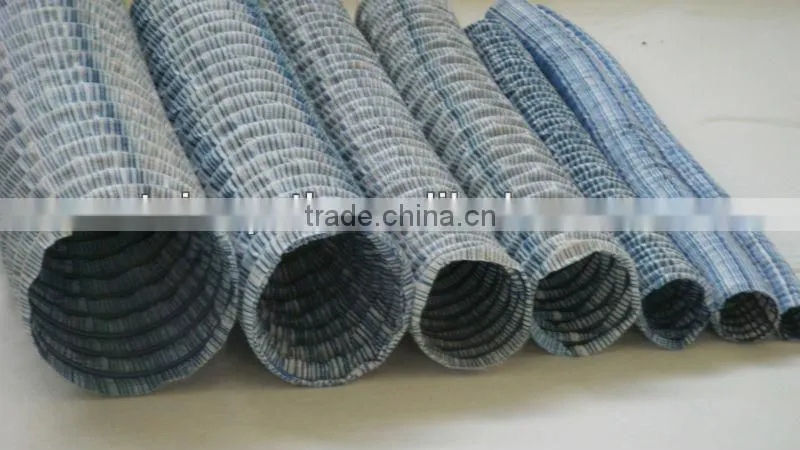 Steel-plastic composite flexible permeable hose