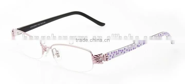 Half alloy frame hot selling optical eyeglasses for women