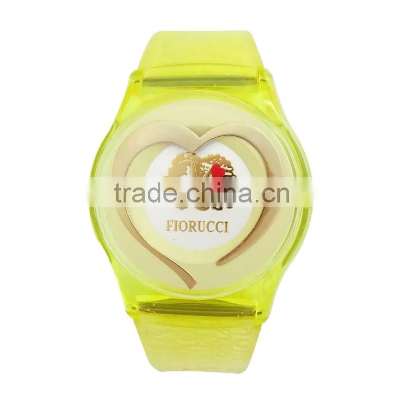 Plastic case with pvc band s- watch