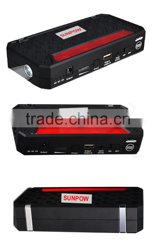 Sunpow hot sale 13600mAh electric car lithium ion battery jump starter