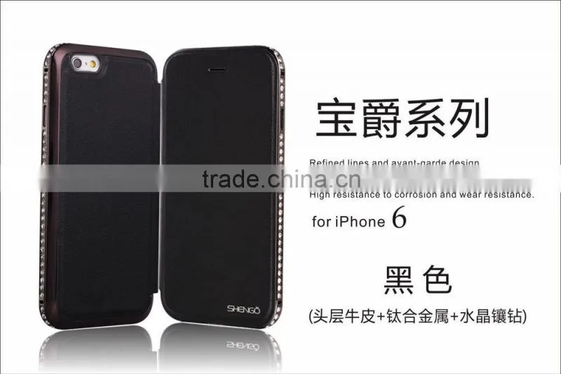 Hot Seeling Luxury Leather Case For iPhone6/Good price Leather Case for iPhone6