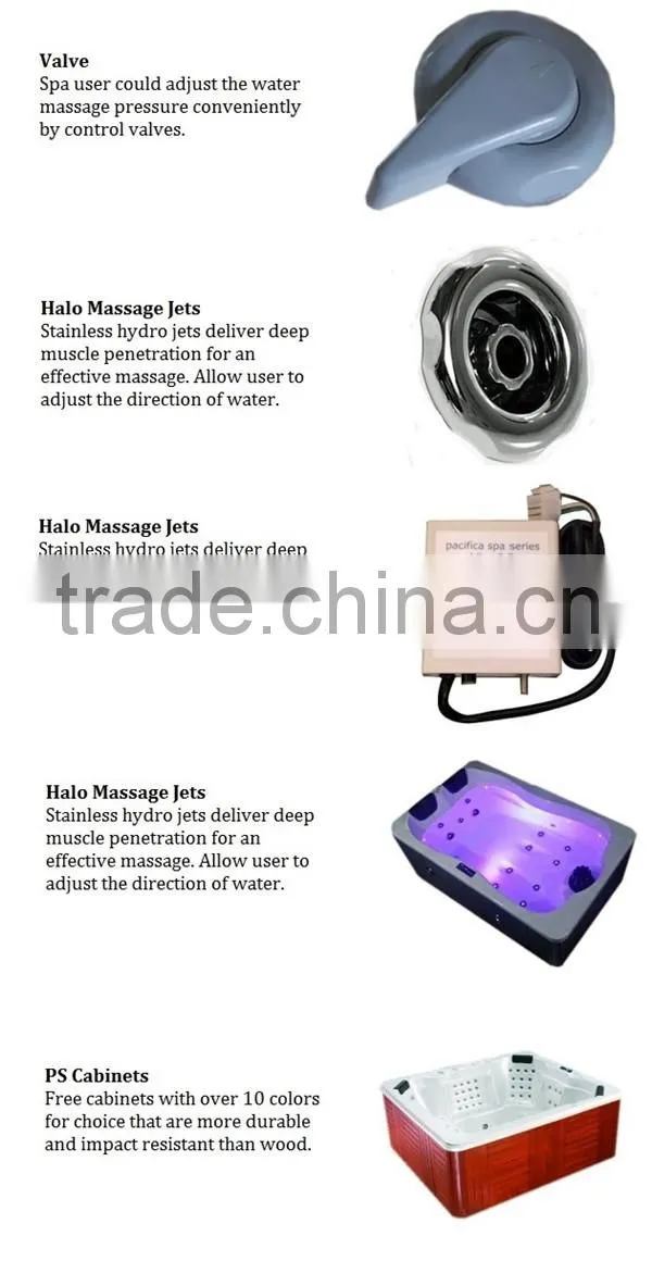 Outdoor portable hot tub whirlpool 2 person spa
