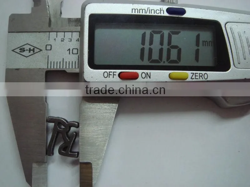custom design garment accessories metal plate