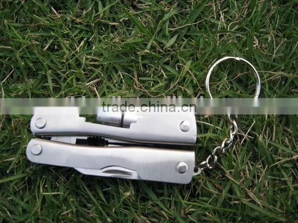 outdoor camping multi functional folding knife with LED