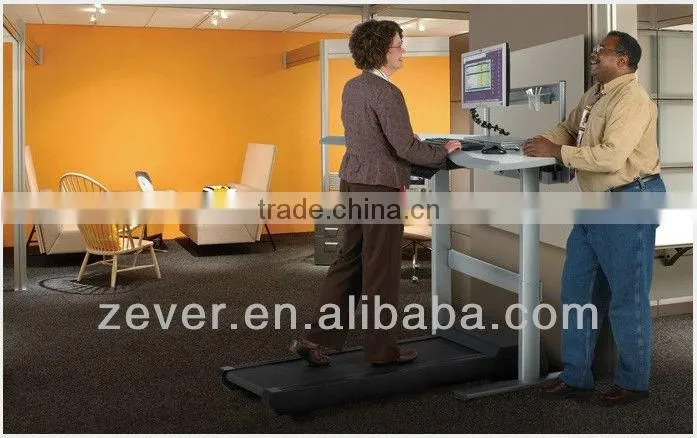 Ergonomic office walking machine workstation