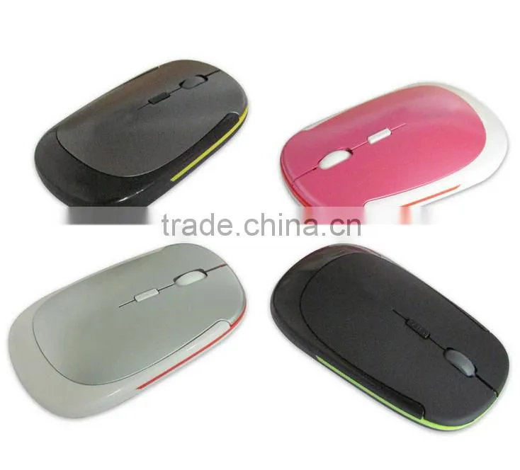 Portable Nano 2.4G Wireless Optical Mouse with DPI Switch (Black)