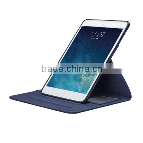 360 degree rotating leather case cover for iPad Mini/Mini 2