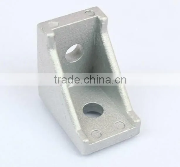 Hot Sale Die Casting Aluminum Corner Brackets With 45 Degree