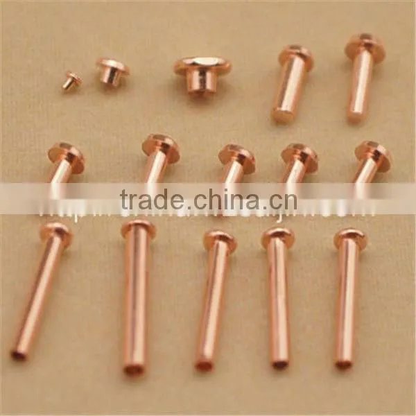 High Precision Copper Semi Hollow Rivet