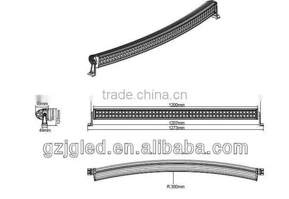 2016 Hot curve led light bar 200w for atv utv sut off road with factory price