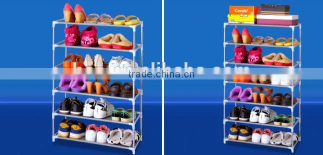 6 layers waterproof folding rotating shoe rack for sale