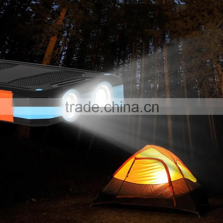 new products 2016 8000mah mobile solar charger waterproof power bank with compass
