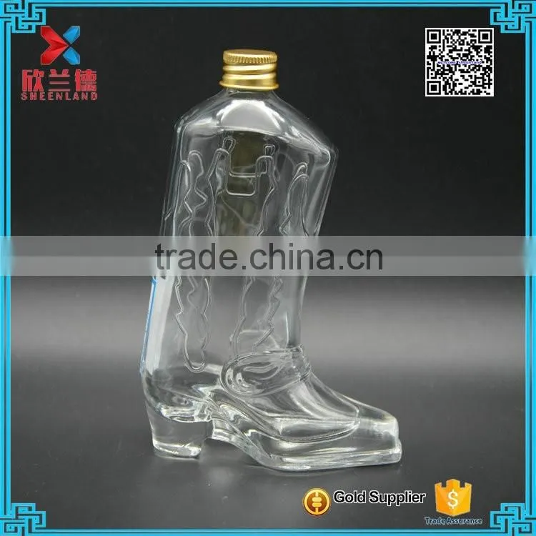 180ml Speical design Glass High Heels Bottle/Unique Fancy wine bottle