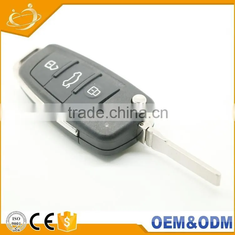 3 BUTTON FOLDING FLIP REMOTE KEY SHELL CASE FOB FOR AUDI A2 A3 A4 A6 A6L A8 TT