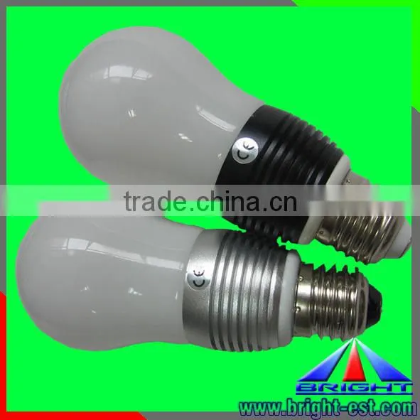High power led lights E27 light bulb, led bulb of Silver Black shell color