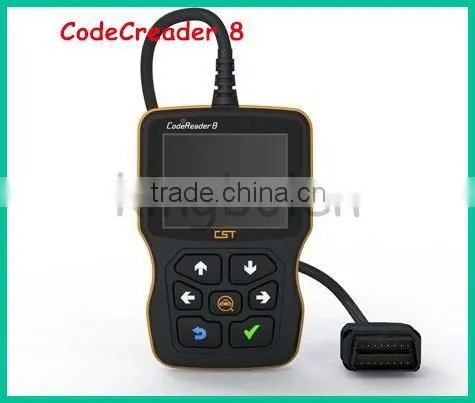 Newest arrival latest code reader 8 scanner tool support the function of OBDII&EOBD with first-class free technical support