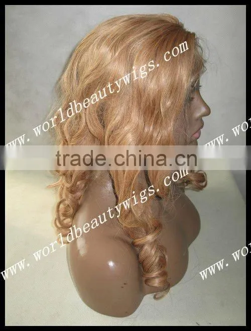 world beauty wigs popular TOP quality 100% virgin indian remy hair lace front wig from factory directly