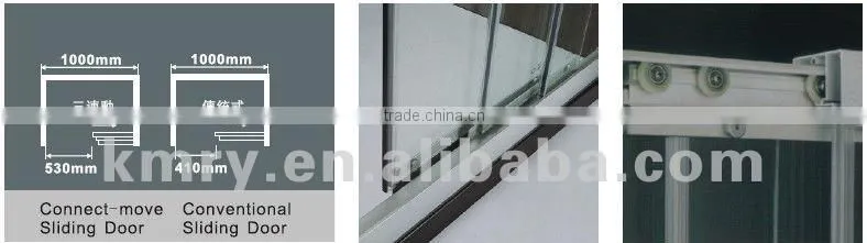 8mm Sliding Door Glass Cubicle 3-Doors Folding Shower Screen(KD4101)