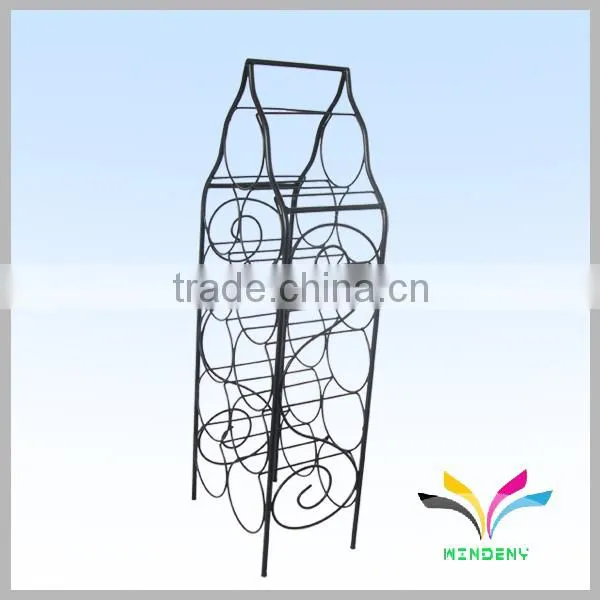 12 holders high capacity chrome plated funny beer can display stand