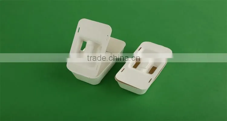 Nontoxic Water-Proof Oil-Resisting Eco-friendly design customize Pulp wheat straw tray