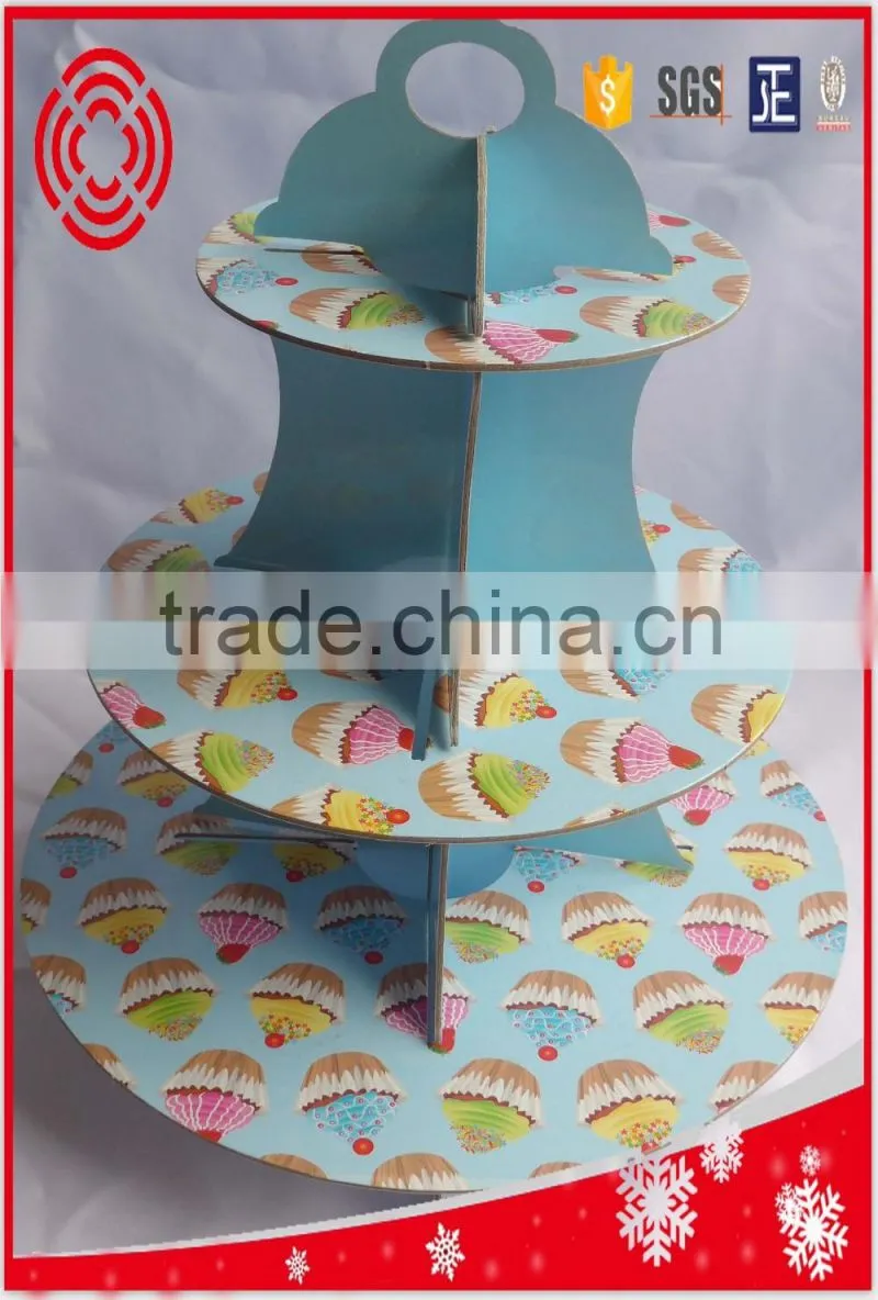 3tier cupcake stand for child birthday decoration , home party decor