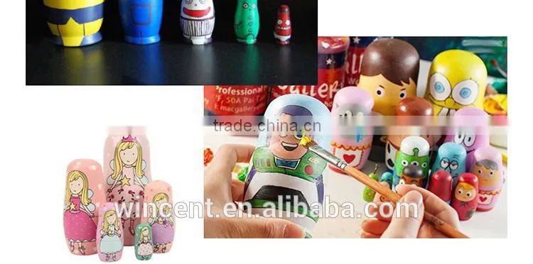 Gift Wood DIY Drawing Russian Matryoshka Doll