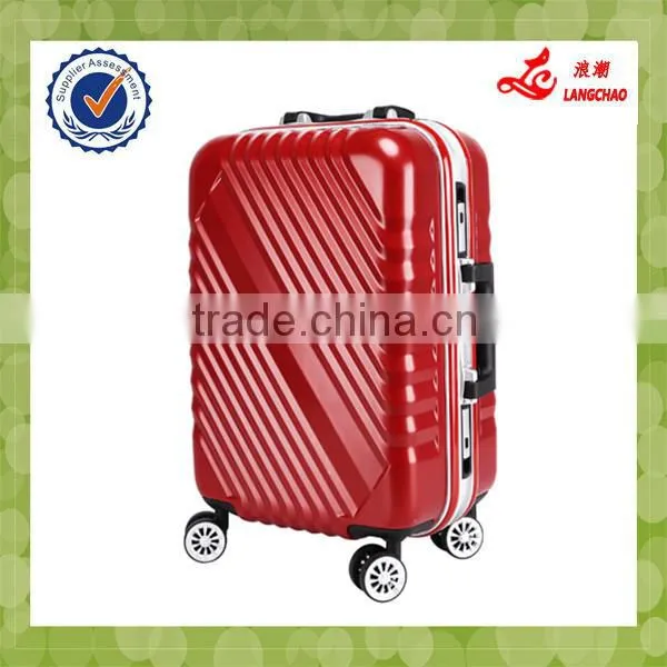 Aluminum Frame Plastic Cover 360-degree Wheels 100% PC Luggage