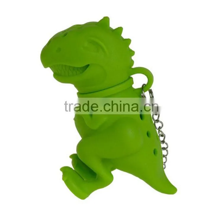 hot sell Dinosaur silicone tea infuser