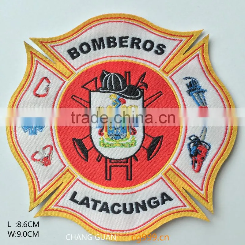 wholesale healthy cartoon woven label for hats